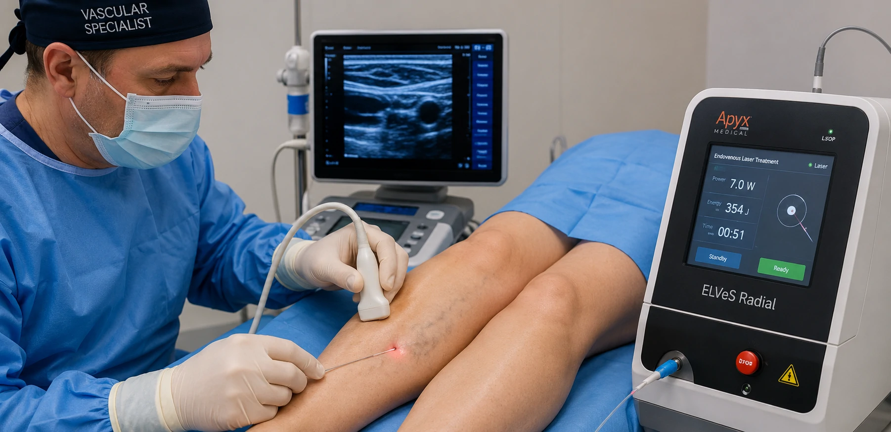 endovenous laser treatment EVLT for varicose veins